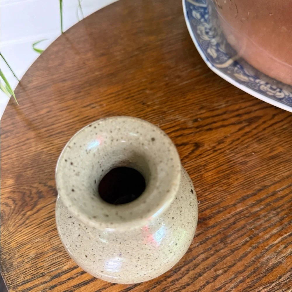 Studio art pottery Speckled Vase